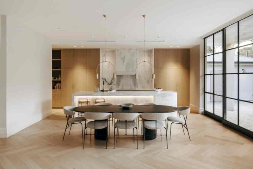 OMH/ Stonyfell Architecturally Designed Renovation Adelaide Craig Linke Dining Room