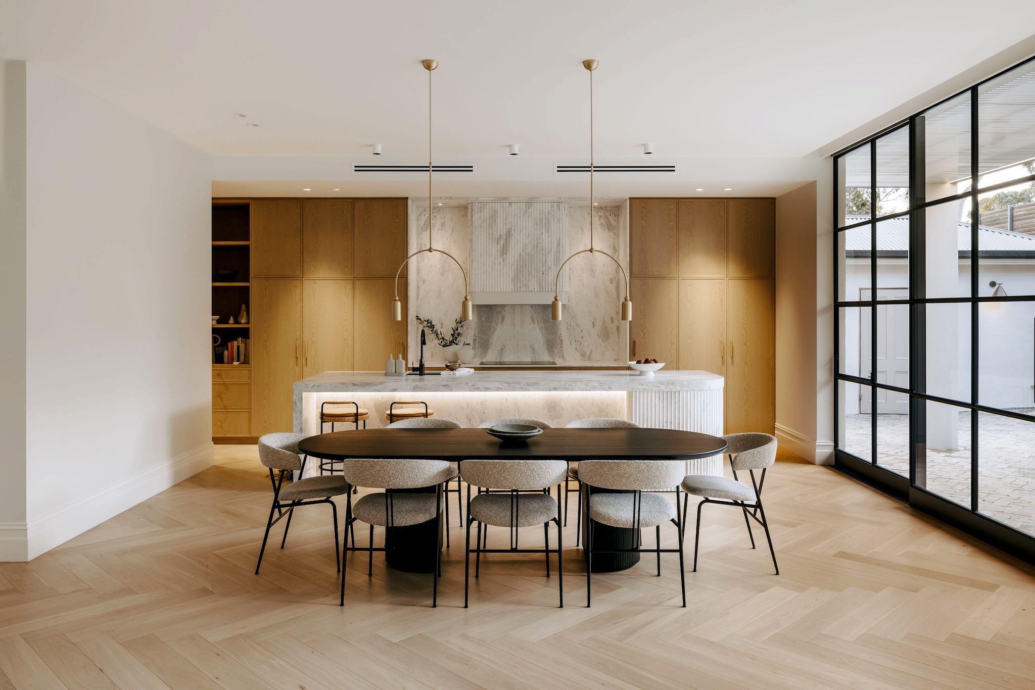 OMH/ Stonyfell Architecturally Designed Renovation Adelaide Craig Linke Dining Room