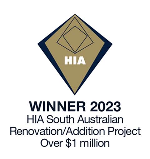 Winner 2023 HIA South Australian Renovation / Addition Project over $1 million of the Year Craig Linke