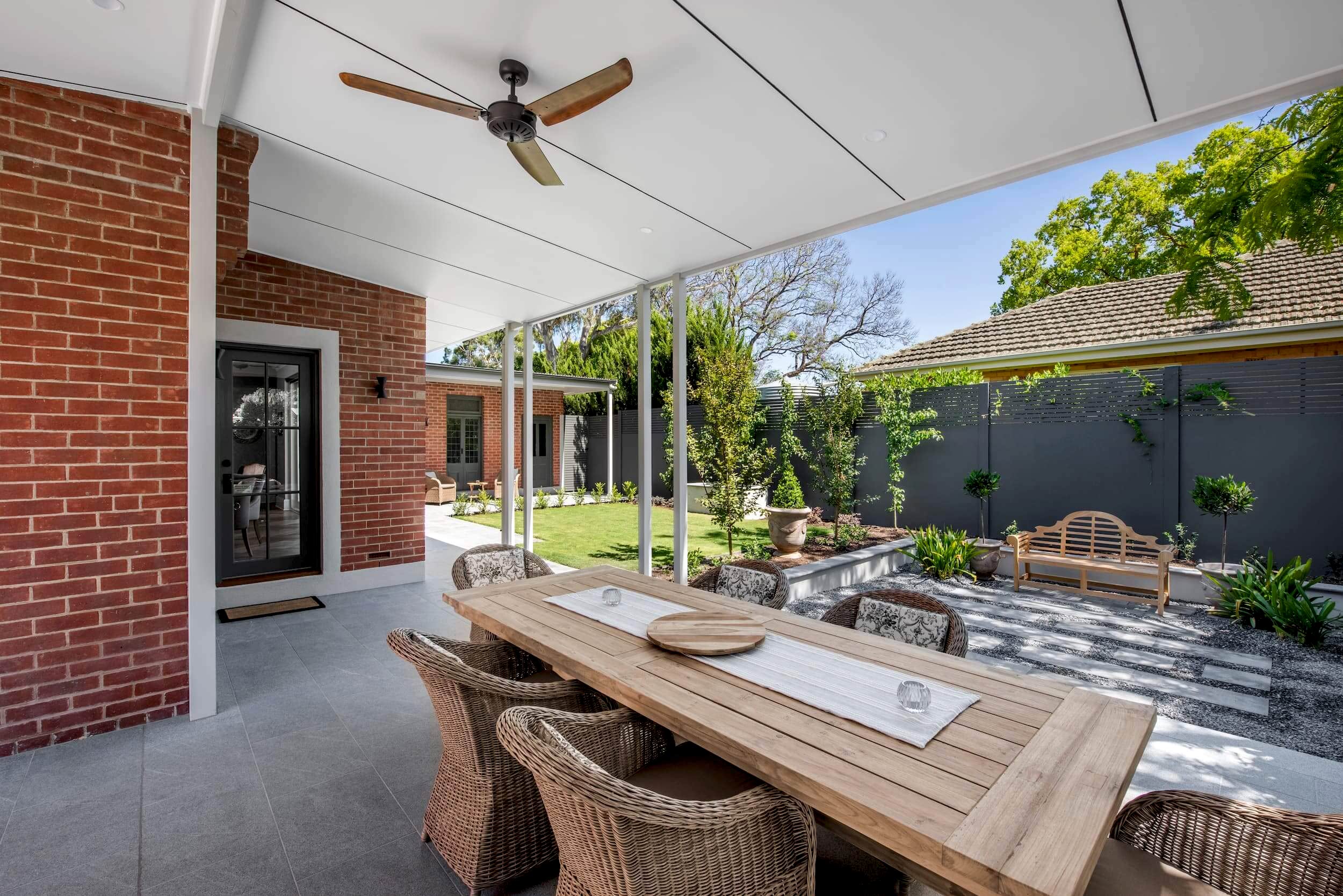 Weybridge House Adelaide Builder Unley Park Exterior Alfresco Dining