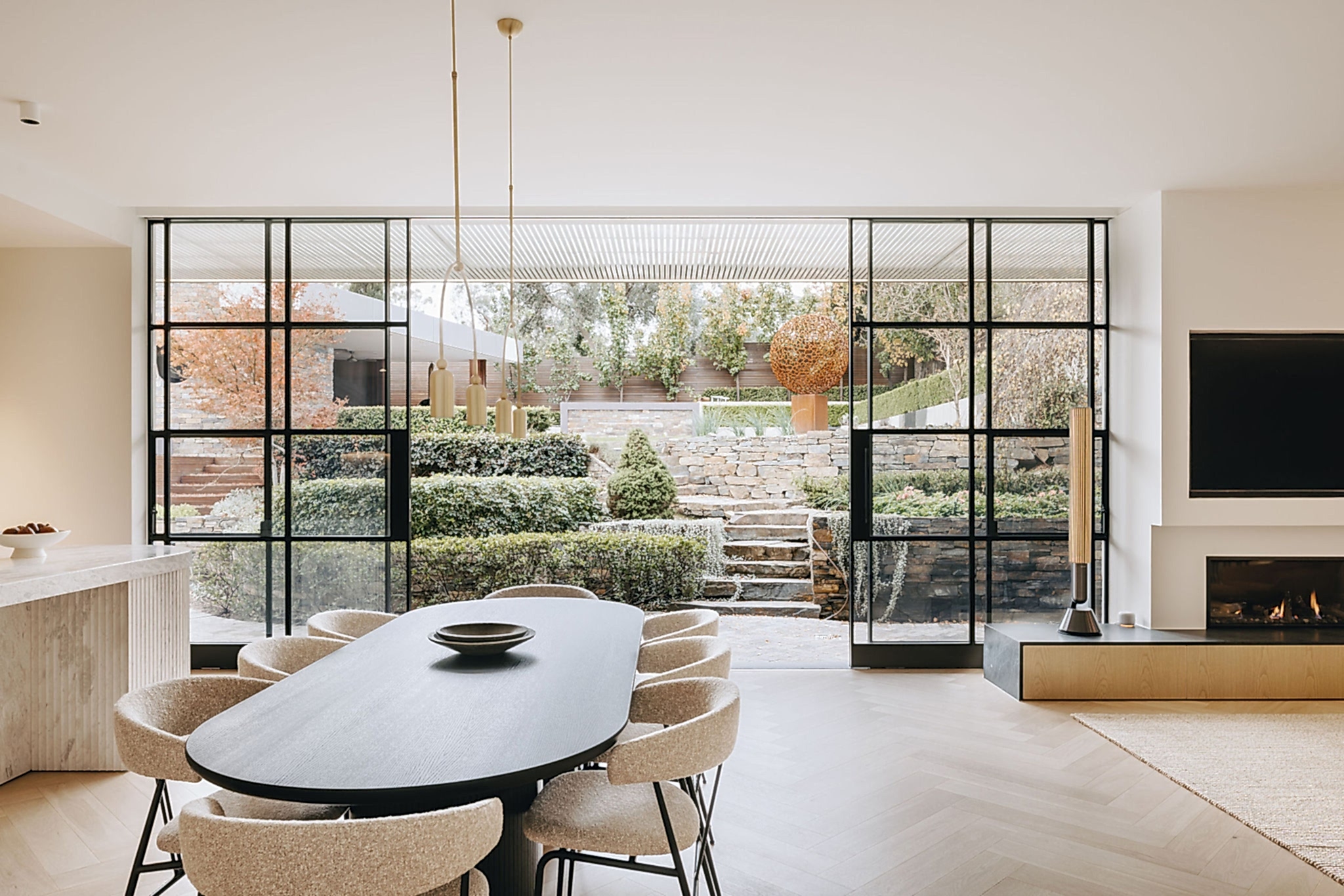 OMH/ Stonyfell Architecturally Designed Renovation Adelaide Craig Linke Dining Room